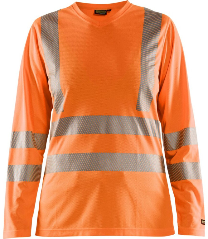 Blåkläder Naisten pitkähihainen t-paita 3485 Highvis huomio-oranssi