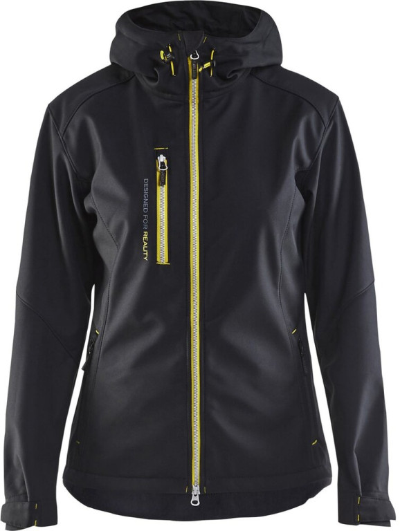 Blåkläder Naisten softshell-takki 4919 musta/keltainen