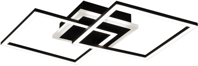 Trio Venida LED kattovalaisin neliö musta