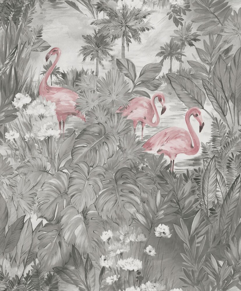  Tapetti Amazonia Sarasota Grey/Pink, , non-woven |  